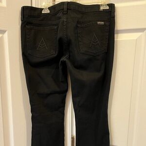 7 For All Mankind Size 30 Boot Cut Black Jeans